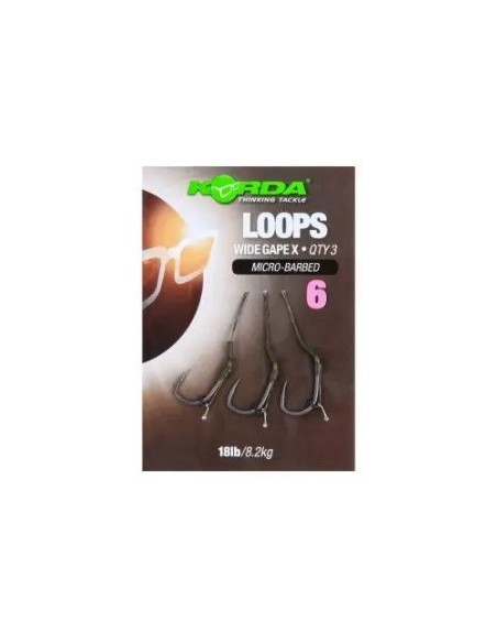 Korda loop rigs wide x montados nº6 3unds