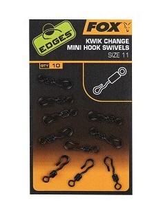 Fox mini hook swivels nº11 10unds