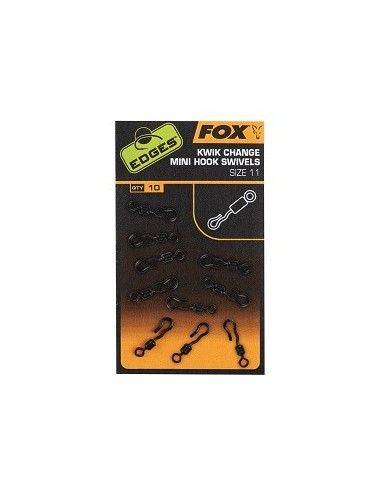 Fox mini hook swivels nº11 10unds