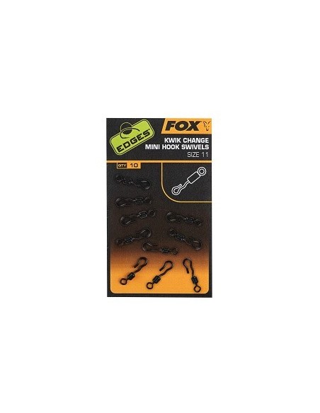 Fox mini hook swivels nº11 10unds