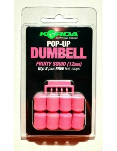 Korda dumbell pop-up fruity squid 12mm 8unds