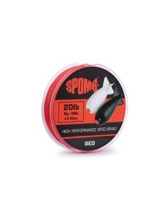 Spomb braid red 0.18mm 20lb 300m