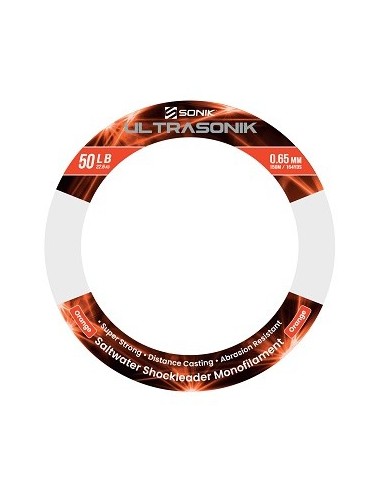 Sonik ultrasonik shock orange 0.65mm 50lb 150m