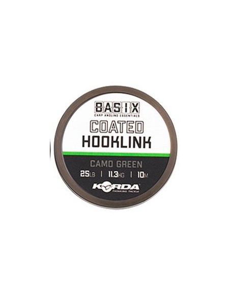 Korda basix coated hooklink 25lb 10m