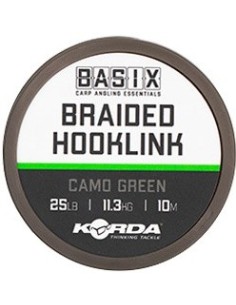 Korda basix braided hooklink 25lb 10m