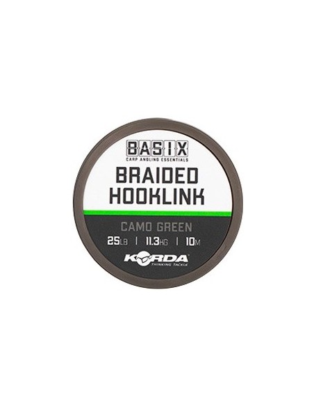 Korda basix braided hooklink 25lb 10m