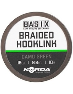 Korda basix braided hooklink 18lb 10m