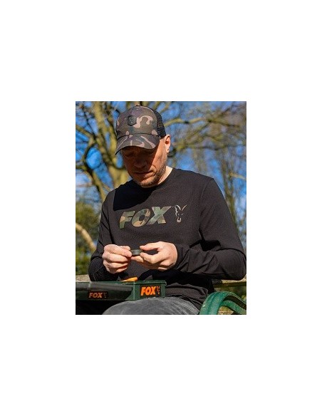 Fox long t-shirt black camo talla L