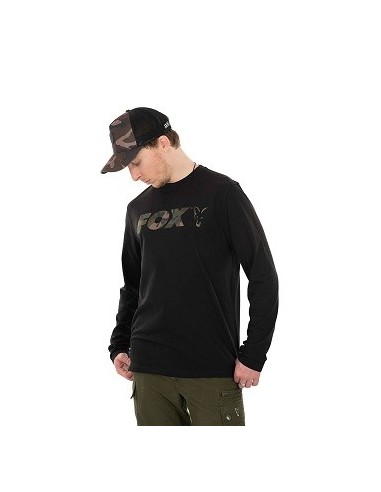 Fox long t-shirt black camo talla XL