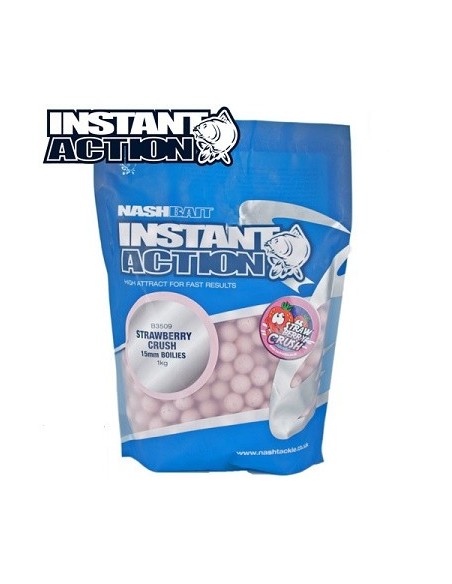 Nash boilies instant strawberry crush 20mm 1kg
