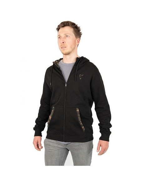 Fox hoody lightweight black camo zip talla S