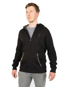 Fox hoody lightweight black camo zip talla XL
