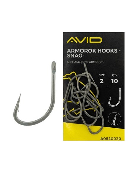 Avid carp anzuelos snag nº1 10unds