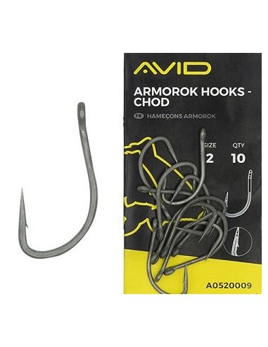 Avid carp anzuelos chod nº4 10unds