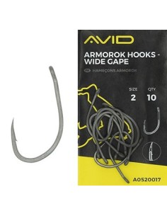 Avid carp anzuelos wide gape nº2 10unds