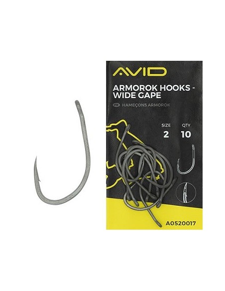 Avid carp anzuelos wide gape nº8 10unds