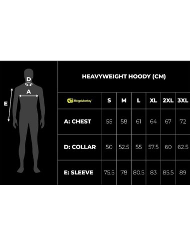 Ridgemonkey apearel heavyweight hoody green talla M