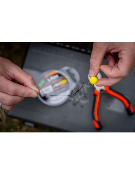 Fox crimpable mono link trans khaki 35lb 0.64mm 20