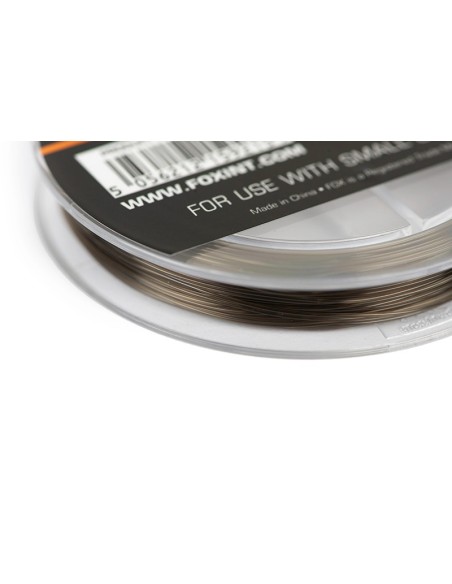 Fox crimpable mono link trans khaki 25lb 0.53mm 20