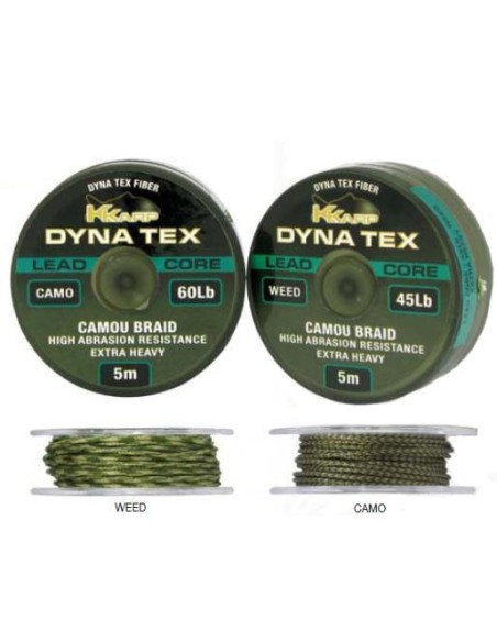 K-karp dynatex lead core camo 60lb 5m