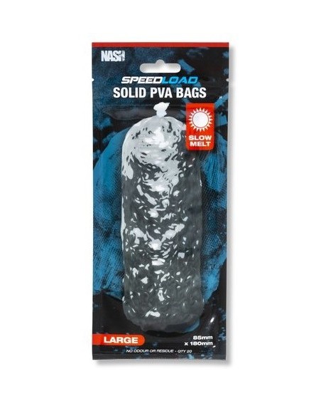 Nash bolsas pva slow(lenta)large 85x180mm 20uns
