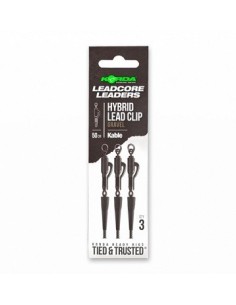 Korda new leadcore leader hybrid lead clip weed 50