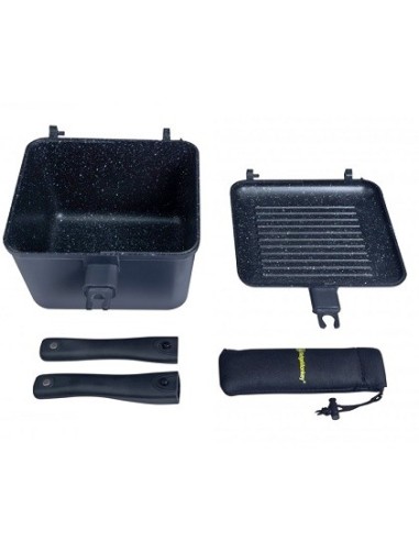 Ridgemonkey connect deep pan & griddle xl granite