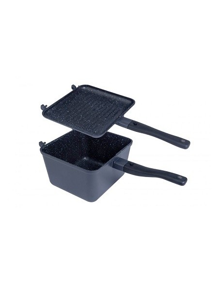 Ridgemonkey connect deep pan & griddle xl granite