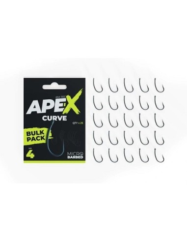Ridgemonkey bulk pack ape-x curve nº4 25unds