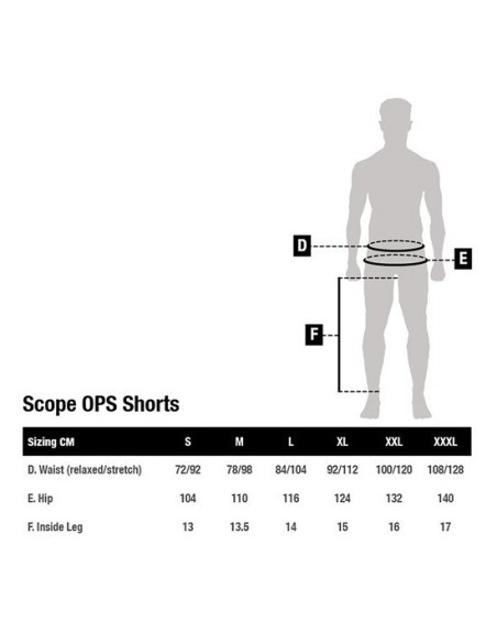 Nash scope ops shorts talla m