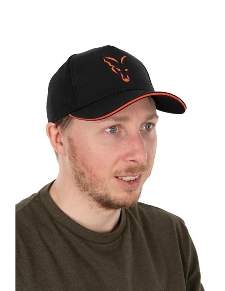 Fox new gorra baseball cap black orange