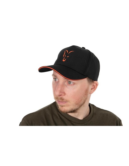 Fox new gorra baseball cap black orange