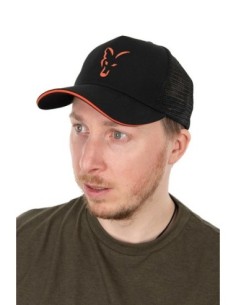 Fox new gorra trucker cap black orange 2