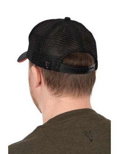 Fox new gorra trucker cap black orange