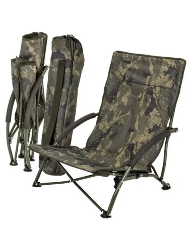 Solar silla camo foldable easy chair low