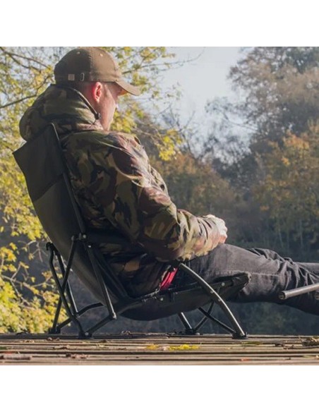 Solar silla camo foldable easy chair low