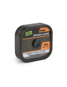 fox naturals shock & leader 30lb 13.6kg 20m