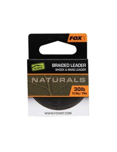 fox naturals shock & leader 30lb 13.6kg 20m 2