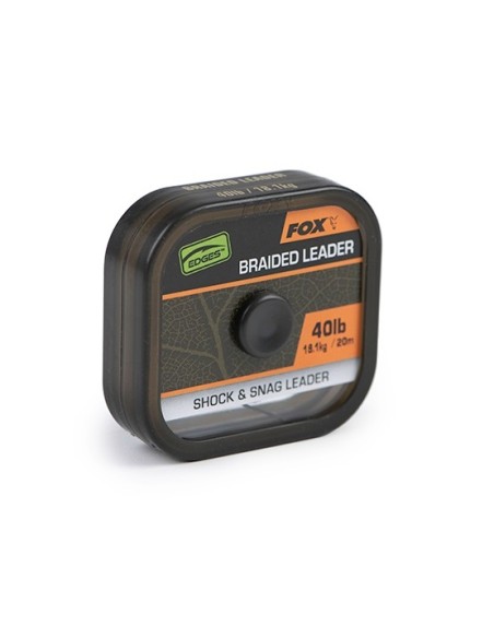 fox naturals shock & leader 40lb 18.1kg 20m