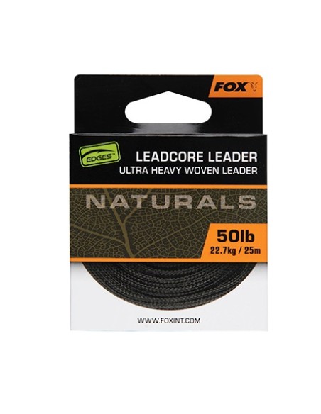 fox naturals leadcore 50lb 22.7kg 25m