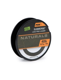 fox naturals submerge leader 40lb 18.1kg 10m