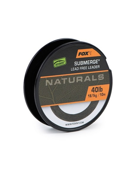 fox naturals submerge leader 40lb 18.1kg 10m