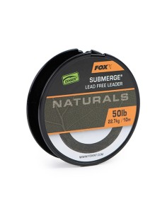 fox naturals submerge leader 50lb 22.7kg 10m