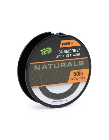 fox naturals submerge leader 50lb 22.7kg 10m