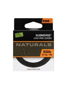 fox naturals submerge leader 50lb 22.7kg 10m 2