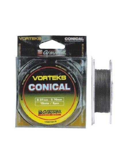 Vorteks conicos 0.40mm a 0.75mm 15 m 5 unds