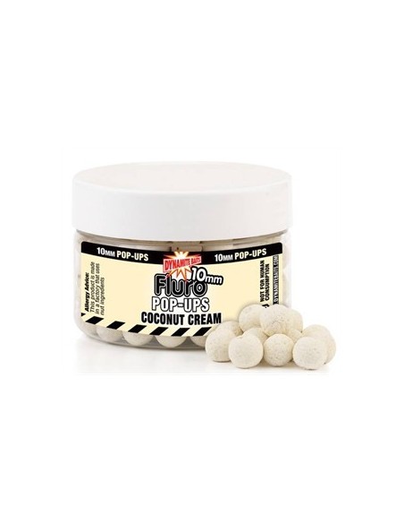Dynamite baits pop-ups fluro coconut cream 20mm(crema de coco)