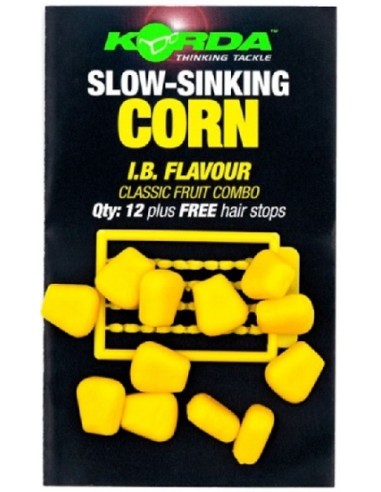 Korda slow sinking corn i.b. flavour yellow 12unds
