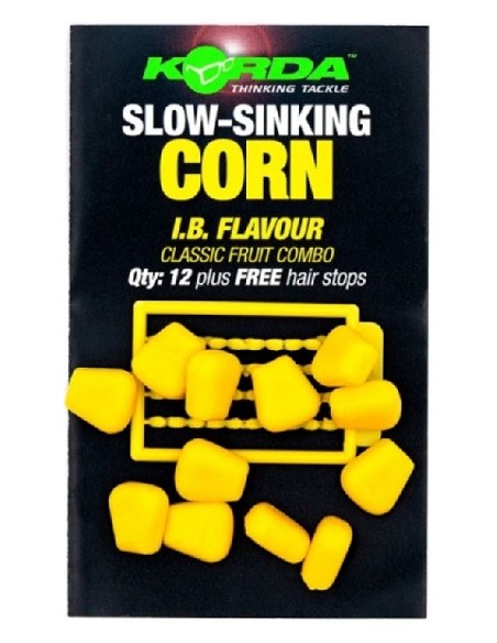 Korda slow sinking corn i.b. flavour yellow 12unds