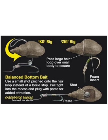 Enterprise imitacion snail caracolas 9 unds